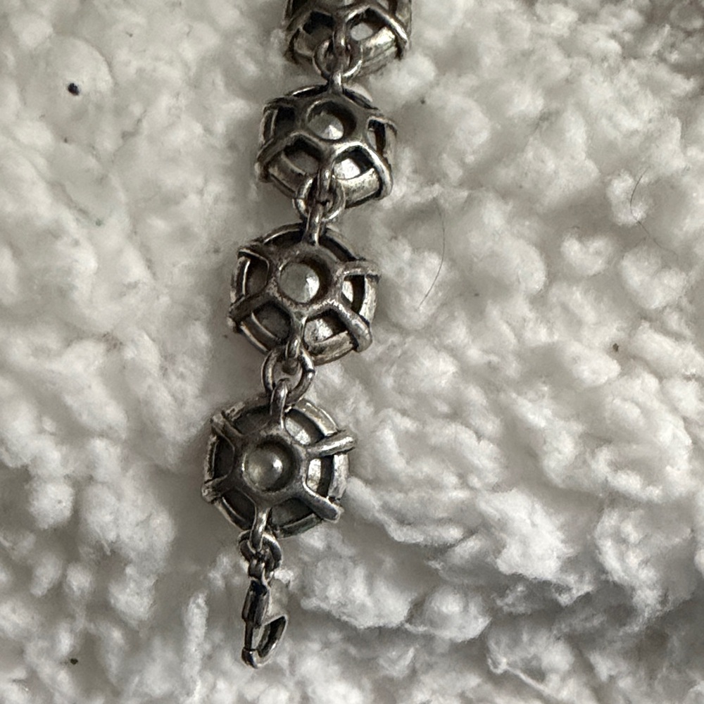 Stella & Dot Silver and Black Crystal Bracelet - Picture 10 of 13